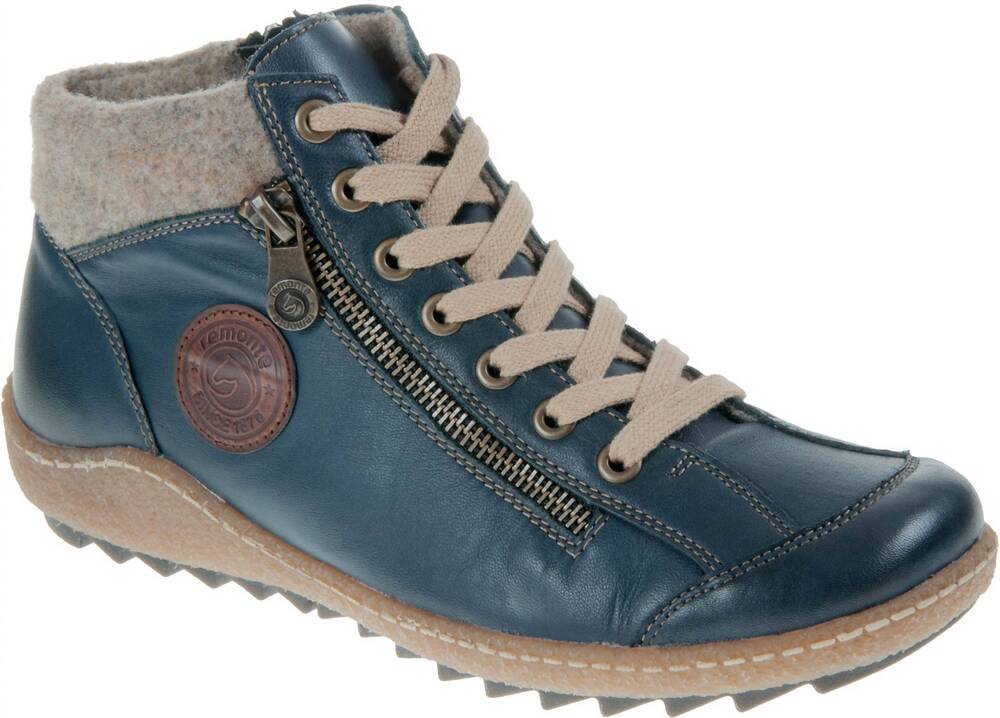 NEW REMONTE women's ankle boots in blue combo